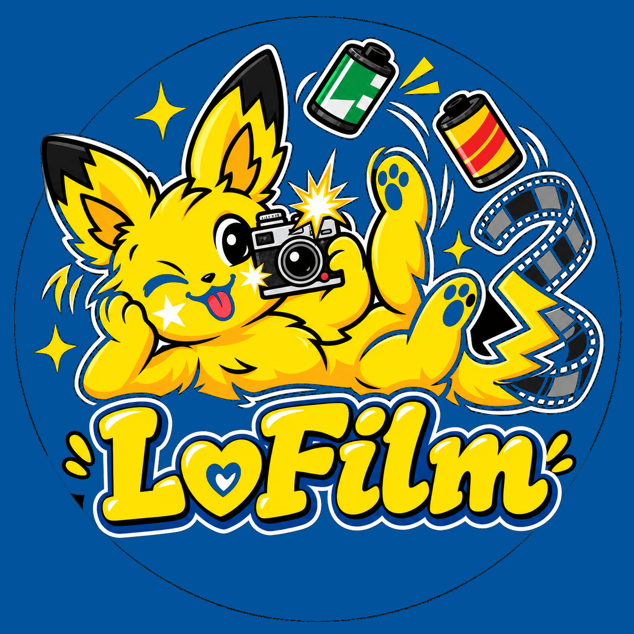 Linh vật LoFilm cầm máy ảnh